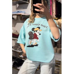 T-SHIRT MYSZKA NIEBIESKI