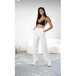 SPODNIE ELEGANT BIAŁE
