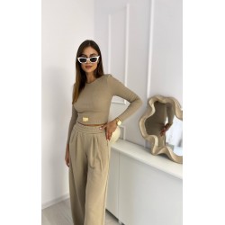 KOMPLET PRĄŻKOWANY TOP Z...