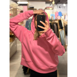 BLUZA Z KIESZENIAMI RÓŻ