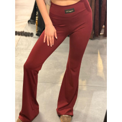 LEGGINSY DZWONY MILLAGRO BORDO