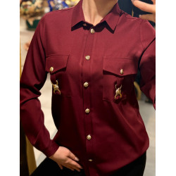 KOSZULA BORDO